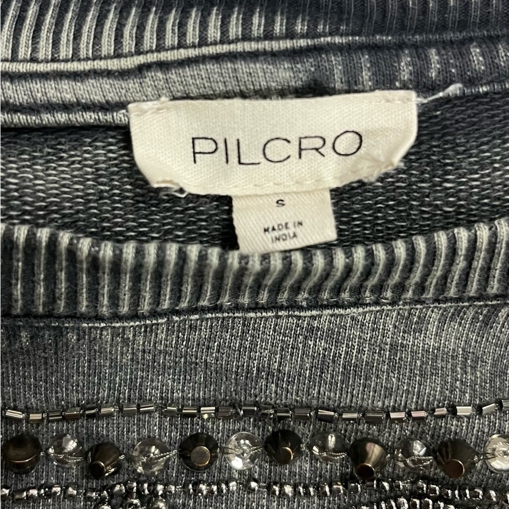 Pilcro Embellished Beaded Graphic Sweatshirt - Picture 5 of 8
